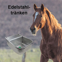 Pferd Tränken aus Edelstahl Kategorie