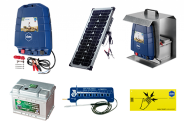 WZ 180 B Set Weidezaunbatteriegerät und Zubehör für Rinder