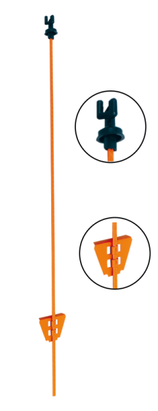 Stahlrutenpfahl WZ 82 S oval