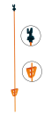 Stahlrutenpfahl WZ 82 S oval
